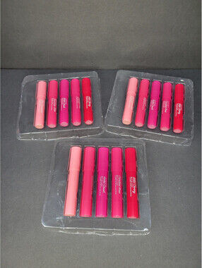 (Lot of 3) 5 Pc Lip Color Crayons COLOR STORY Sweet Treats Cherry Rose Violet